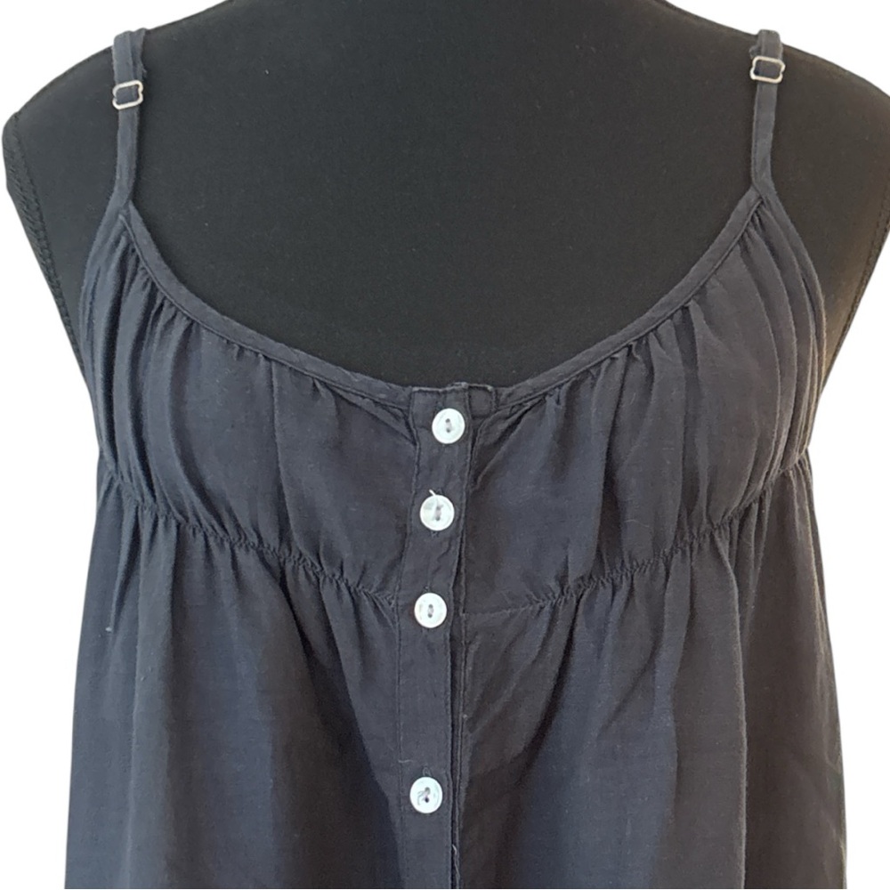 Le Lis Blanc Deux Navy Blue Embroidered Tunic – Size M - Picture 4 of 7
